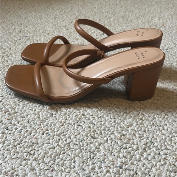 A New Day Women's Brown Heeled Sandals - Picture 2 of 3